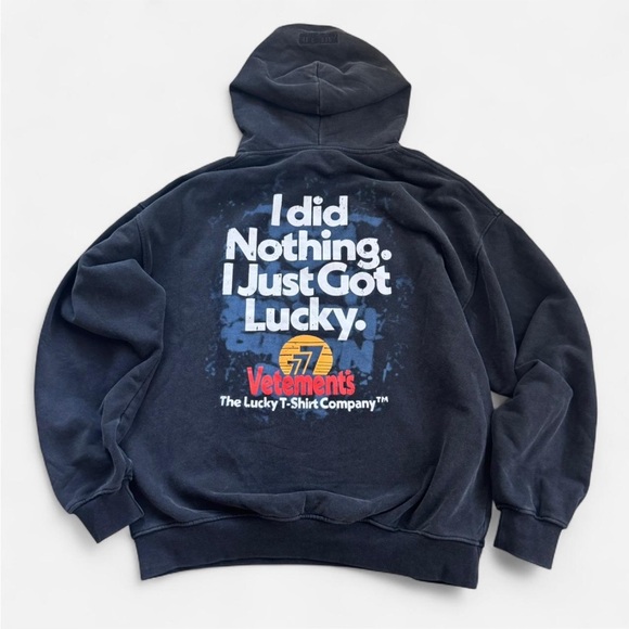 Vetements I got lucky hoodie in black - Picture 1 of 6